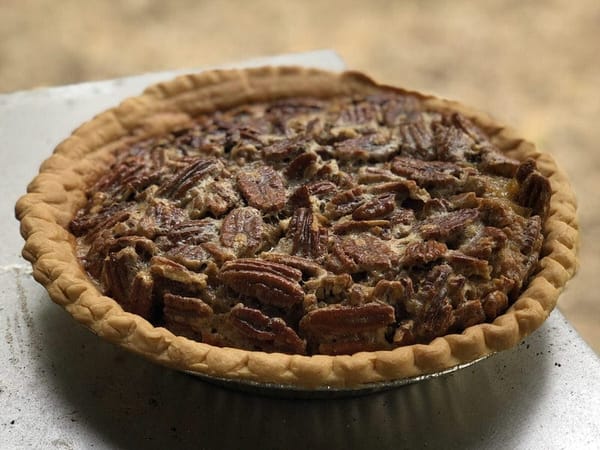 Smoked Pecan Pie on MAK 2 Star Pellet Grill